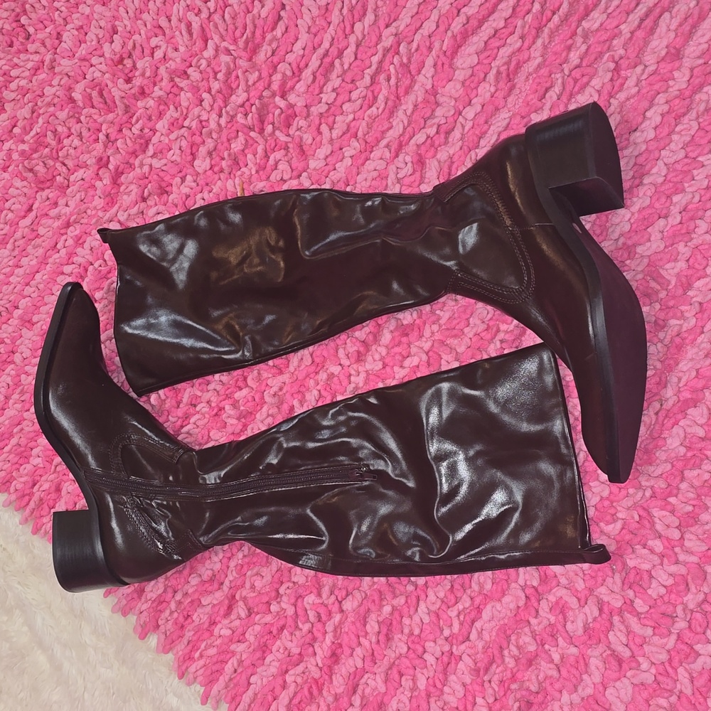 Jeffrey Campbell Alix Tall Chocolate Boots - Picture 4 of 11